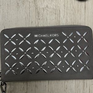 Grey and Chrome Michael Kors wallet